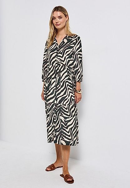 STREET ONE Volantkleid Sommerkleid 3/4-Arm und gemustert günstig online kaufen