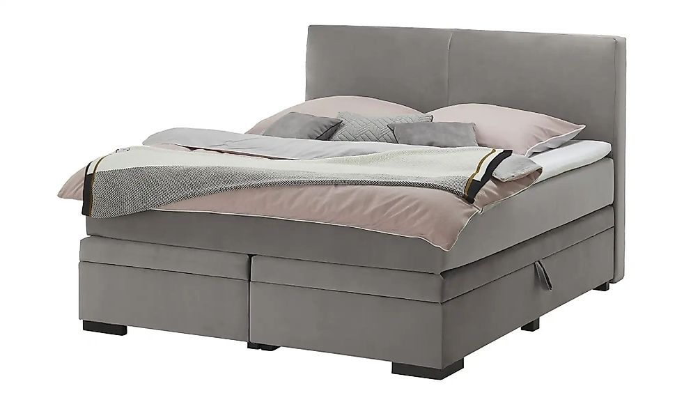 Boxi Boxspringbett mit Bettkasten Boxi Classic ¦ grau ¦ Maße (cm): B: 160 H günstig online kaufen