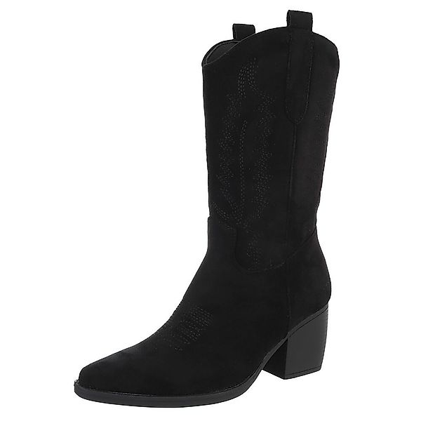 Ital-Design Stilvolle Damenstiefel aus hochwertigem Material günstig online kaufen