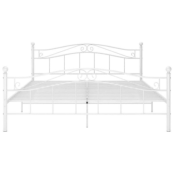 furnicato Bettgestell Bett Weiß Metall 200x200 günstig online kaufen
