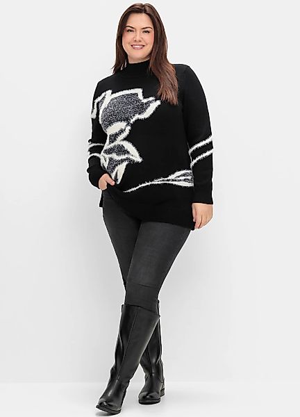 Sheego Stehkragenpullover "Stehkragenpullover" günstig online kaufen