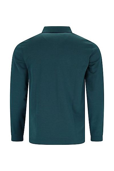 Hajo Langarm-Poloshirt Strukturiertes Softknit-Polo günstig online kaufen