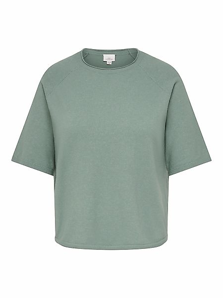 ONLY CARMAKOMA Rundhalspullover "CARLOYAL LIFE 2/4 O-NECK PULLOV KNT NOOS" günstig online kaufen