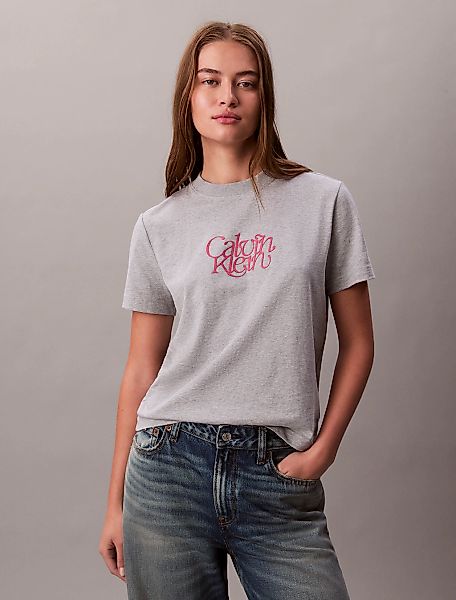 Calvin Klein Jeans T-Shirt "SS FITTED SCRIPT CALVIN KLEIN TE", Mit Rundhals günstig online kaufen