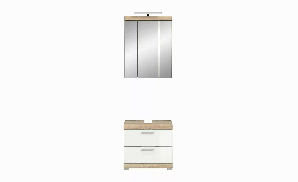 Badmöbel-Set SCHLOONSEE  2 teilig  inklusive LED Beleuchtung  bestehend aus günstig online kaufen