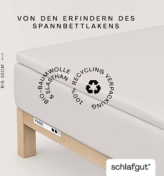 Schlafgut Spannbettlaken PURE TOPPER in Gr. günstig online kaufen