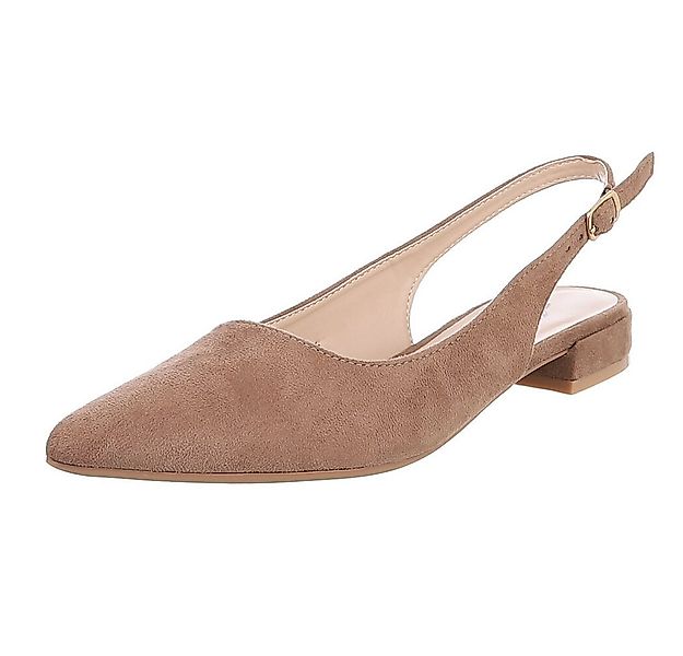 Ital-Design Eleganter Slingback Schuh mit verstellbarem Riemen Schnürpumps günstig online kaufen