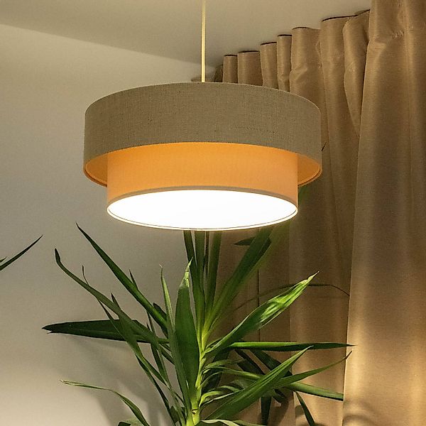 Hängeleuchte Boho, creme/beige, Ø 50 cm, Höhe 21 cm, Jute günstig online kaufen