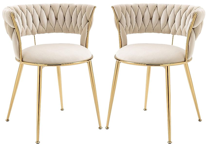 LVHOM Esszimmerstuhl Luxuriöse Samt-Stühle 2er-/4er-/6er-Set mit günstig online kaufen