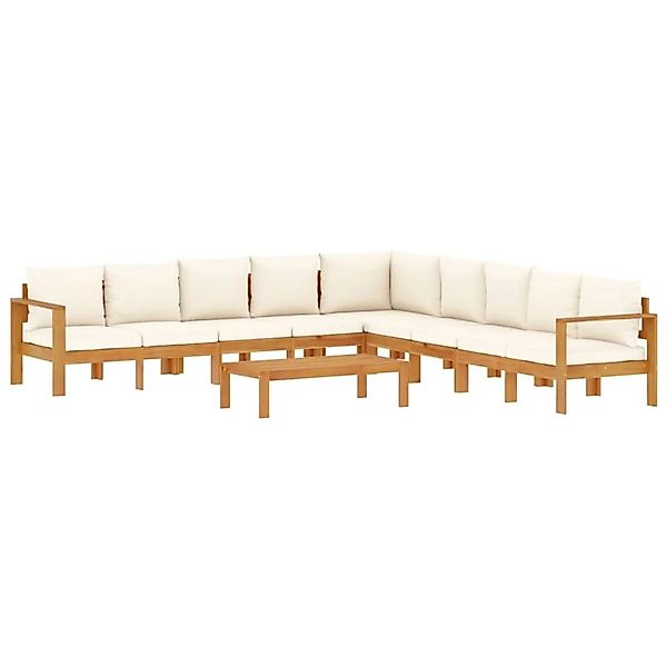 vidaXL 6-Tlg Garten-Sofagarnitur mit Kissen Massivholz Akazie 3214854 günstig online kaufen