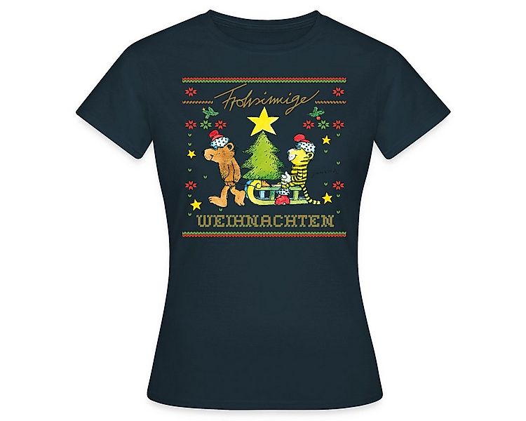 Spreadshirt T-Shirt Janosch Frohsinnige Weihnachten Ugly Christmas Frauen T günstig online kaufen