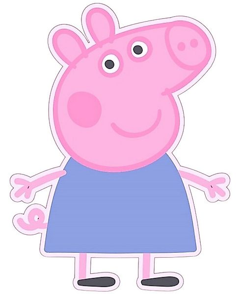 Peppa Pig Dekokissen Peppa Wutz, Kinder Formkissen Kuschelkissen 32 x 25 cm günstig online kaufen