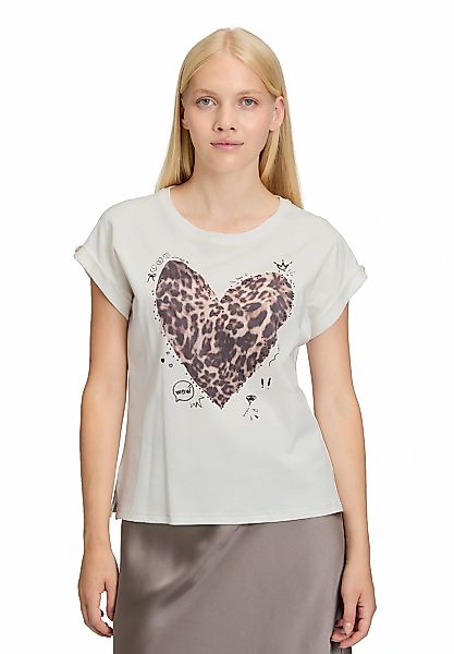 Cartoon Kurzarmshirt "Cartoon Damen Printshirt mit Ärmelaufschlag", (1 tlg. günstig online kaufen