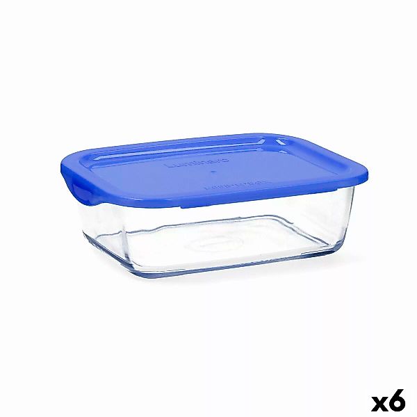 Lunchbox Hermetisch Luminarc Keep'n Blau Glas (6 Stück) (1,22 L) günstig online kaufen