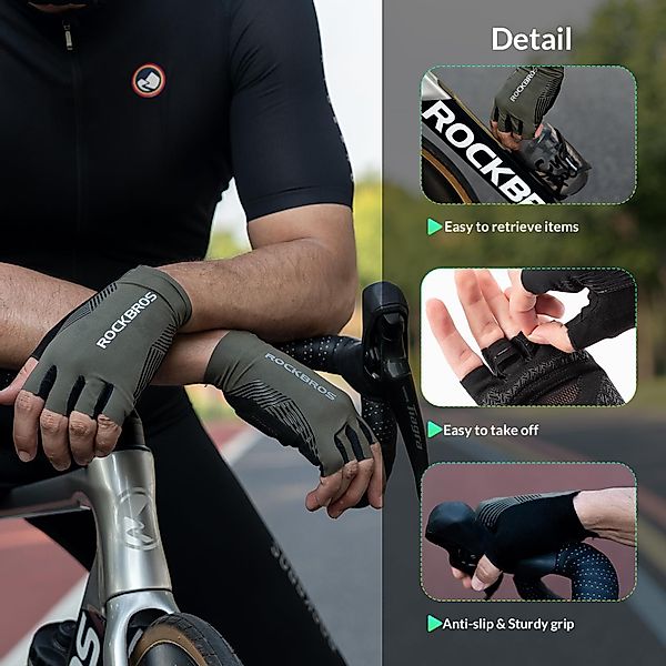 ROCKBROS Fahrradhandschuhe Handschuhe Fahrrad Sommer (Atmungsaktiv günstig online kaufen