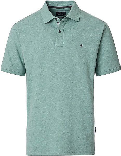 Casa Moda Poloshirt Stretch Melange Grün - Größe M günstig online kaufen