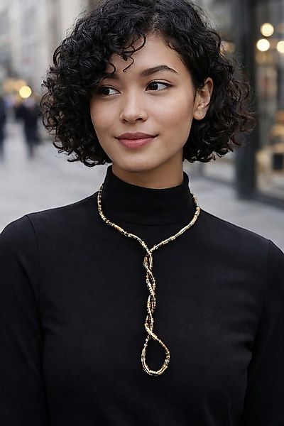 Ella Jonte Schlangenkette, 2 in1 Halskette & Armband – formbar – Ethno Stat günstig online kaufen