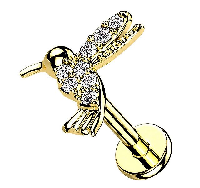 Taffstyle Piercing-Set Labret Tragus Monroe Piercing flach Zirkonia Koilbri günstig online kaufen