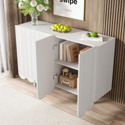 Merax Sideboard, mit 4 Türen,Kommode,Wohnzimmerschrank,Buffet,B:120cm günstig online kaufen