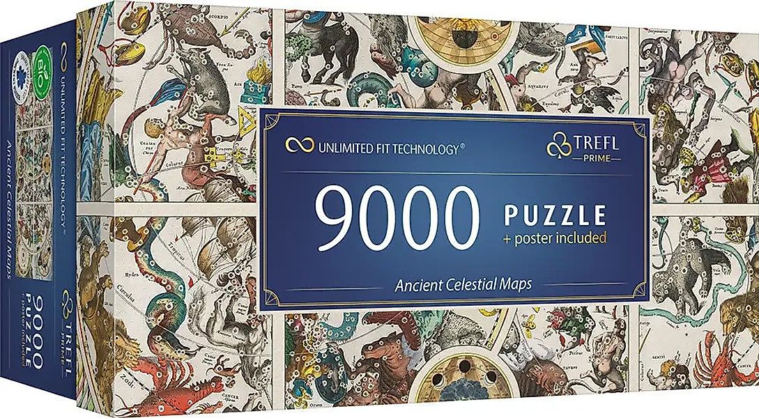 Trefl Puzzle Trefl 81031 Alte Himmelskarten 9000 Teile Puzzle, 9000 Puzzlet günstig online kaufen