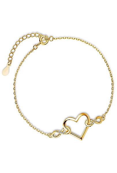 Limana Goldarmband Damen Frauen Armband 925 Silber goldendes Herz Unendlich günstig online kaufen