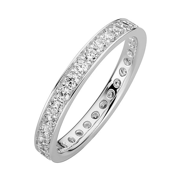 Orolino Fingerring 333/- Weißgold glanz synth. günstig online kaufen