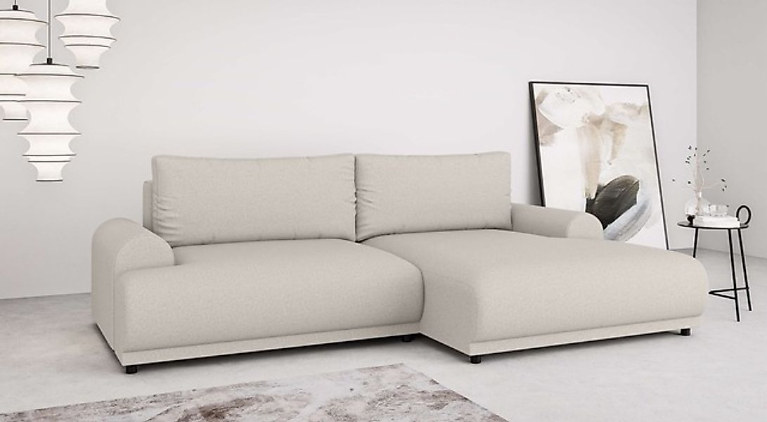 Home affaire Ecksofa »Marsby, mit Bettfunktion und Bettkasten, Maße: B/H/T günstig online kaufen