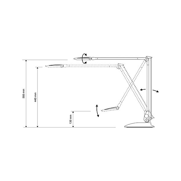 LED-Schreibtischlampe MAULoptimus anthrazit Standfuß dim CCT günstig online kaufen