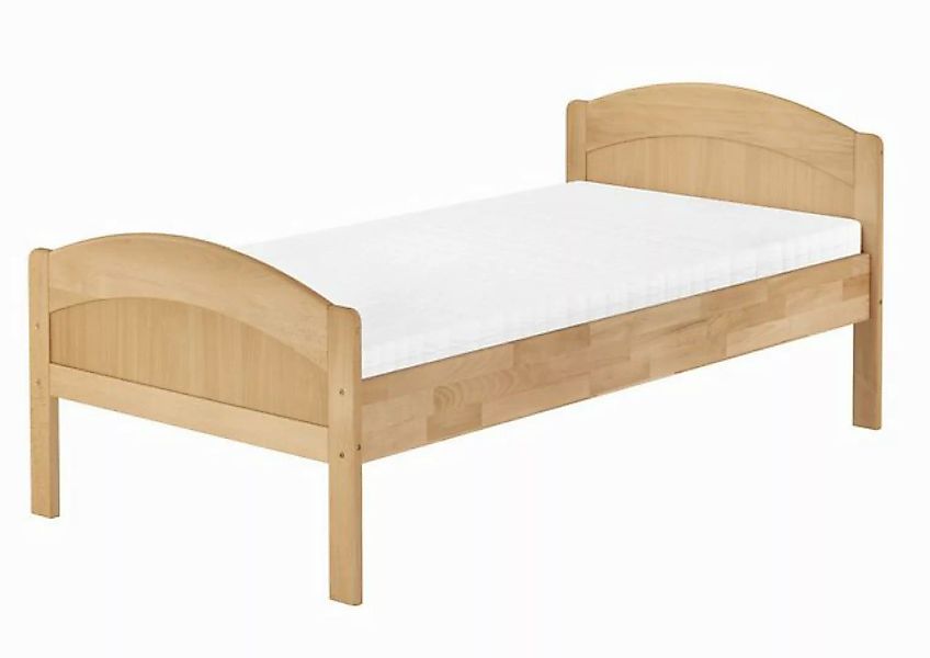 ERST-HOLZ Bett Seniorenbett Gästebett Buche massiv 90x200 geschwungen, Buch günstig online kaufen