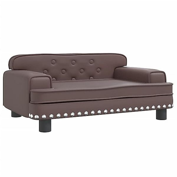 vidaXL Kindersofa Kindersofa Braun 70x45x30 cm Kunstleder Kindercouch Kinde günstig online kaufen