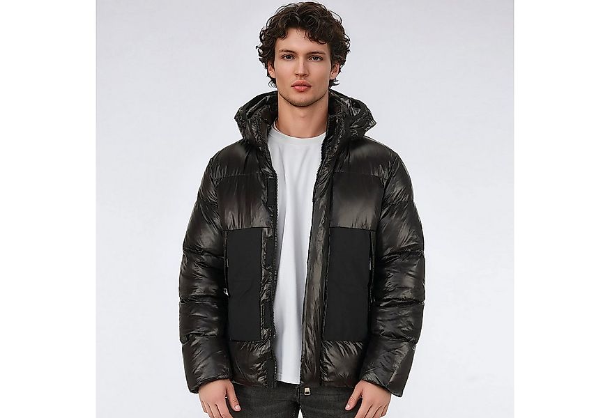 BLACKROCK Steppjacke Herren, Winterjacke mit Kapuze, Wintermantel Glanz-Opt günstig online kaufen