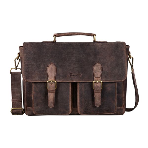 Benthill Aktentasche Echt Leder Laptoptasche Notebooktasche günstig online kaufen