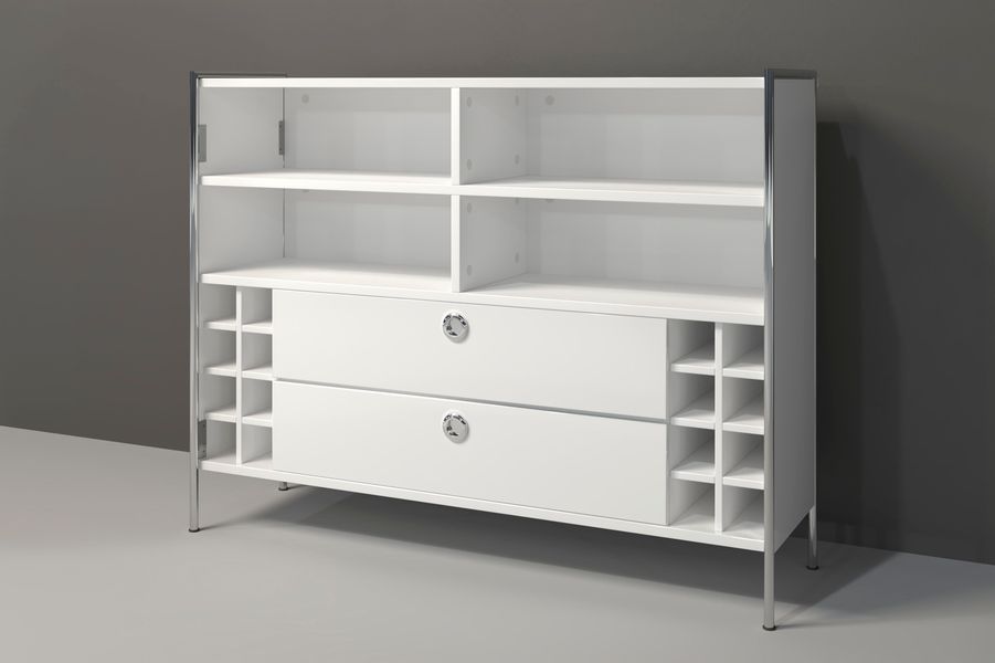 PLACES OF STYLE Tresentisch "Imperia" Mobile Bar mit Chromrahmen, viel Stau günstig online kaufen