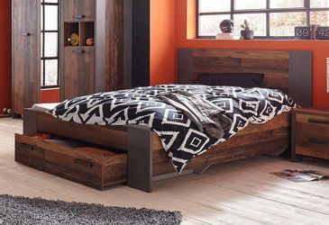 FORTE Bett "Clif, Jugendbett, Belastbarkeit 120 KG, Schubkasten optional" L günstig online kaufen