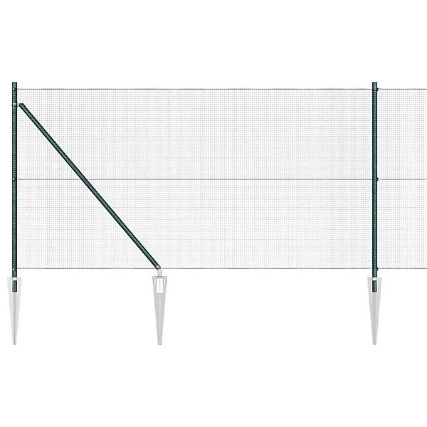 vidaXL Zaunpfosten Grün 10 x 1 m 12 x 12 mm Maschen  Stahl 3352045 günstig online kaufen