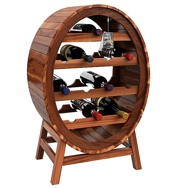 Casaria Weinregal Weinfass, für 12 Flaschen günstig online kaufen