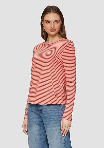 s.Oliver Langarmshirt T-Shirt Longsleeve aus Lyocellmix günstig online kaufen