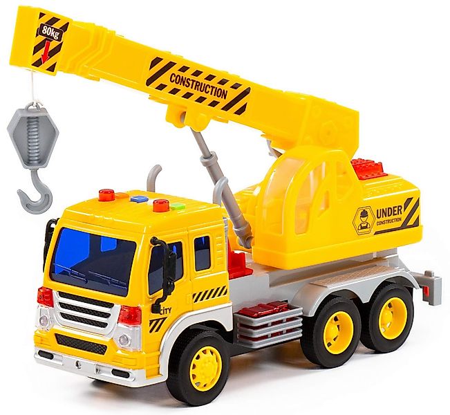 Polesie Spielzeug-Kran Kranwagen LKW CITY gelb günstig online kaufen
