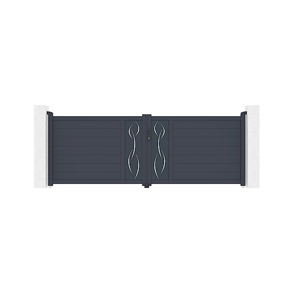Casanoov Flügeltor 3 5 M Life H 120 Graues Aluminium günstig online kaufen