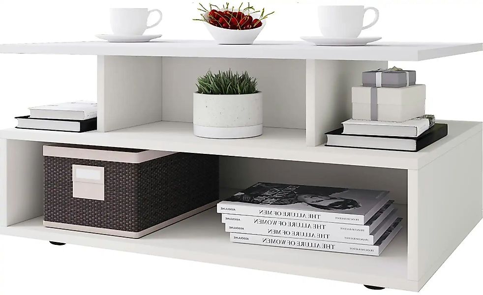 VCM Couchtisch "VCM Holz Couchtisch  Sofatisch mit ausreichend Stauraum  Ma günstig online kaufen