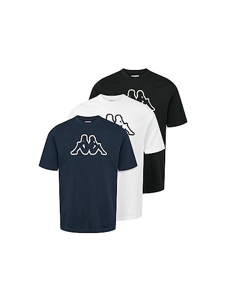 Kappa Kurzarmhemd Kappa T-shirt KMLogo Cromen 3-Pack günstig online kaufen