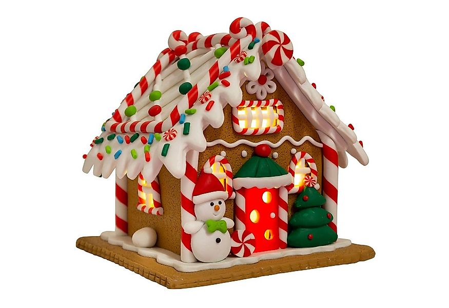 Christmas Paradise Weihnachtshaus Lebkuchenhaus mit LED 13 cm, Weihnachtsde günstig online kaufen