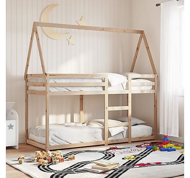 vidaXL Bett, Etagenbett ohne Matratze 90x200 cm Massivholz Kiefer günstig online kaufen