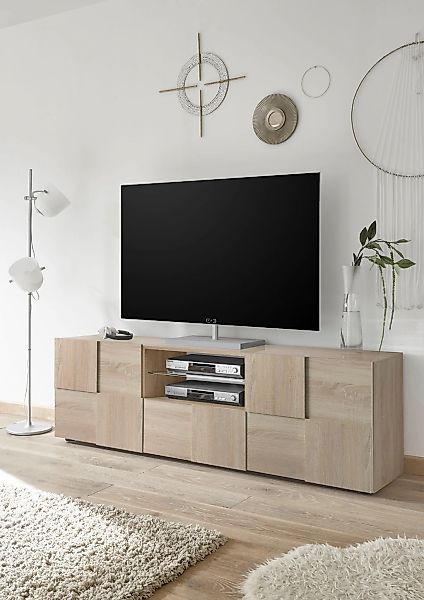 Home affaire Lowboard "Dama Breite 181 cm, TV-Board 2 Türen, 1 Schubkasten, günstig online kaufen