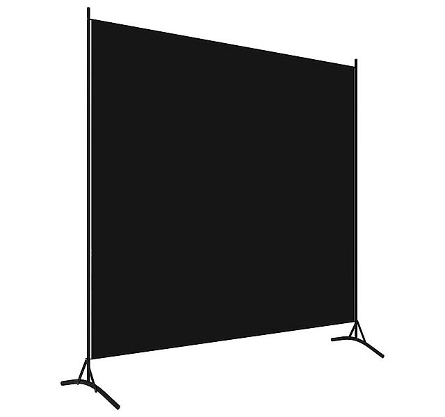 furnicato Raumteiler Paravent Schwarz 175x180 cm Stoff, 1-tlg. günstig online kaufen