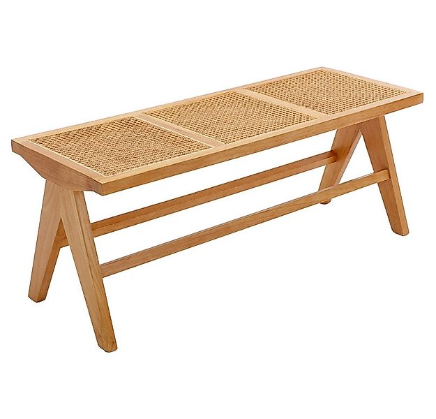 WAHSON OFFICE CHAIRS Sitzbank Rattan Esszimmerbank Eingangsbank 115cm günstig online kaufen