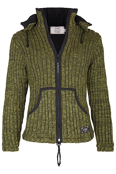 THC Natural Line Strickjacke Schafwollstrickjacke grün 720 (1 Stück, 1-tlg. günstig online kaufen