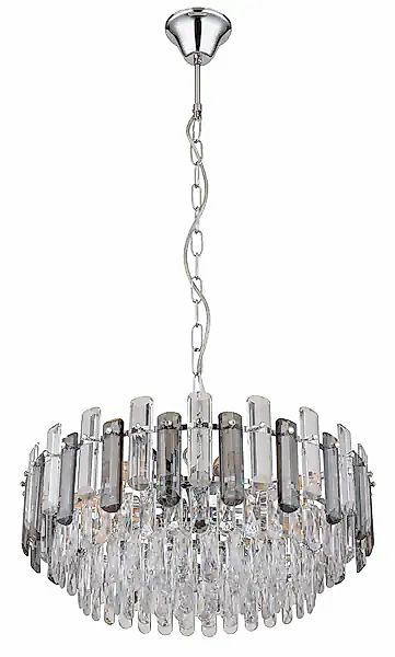 GLOBO LIGHTING Kronleuchter »ORGINA« E14 1 Stk. Hängeleuchte, Kristalle, Gl günstig online kaufen