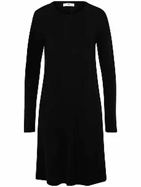 Strickkleid Rundhals-Ausschnitt Peter Hahn schwarz günstig online kaufen