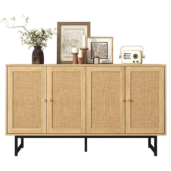 SeedWave Sideboard Vielseitige Kommode, 4 Schiebetüren günstig online kaufen